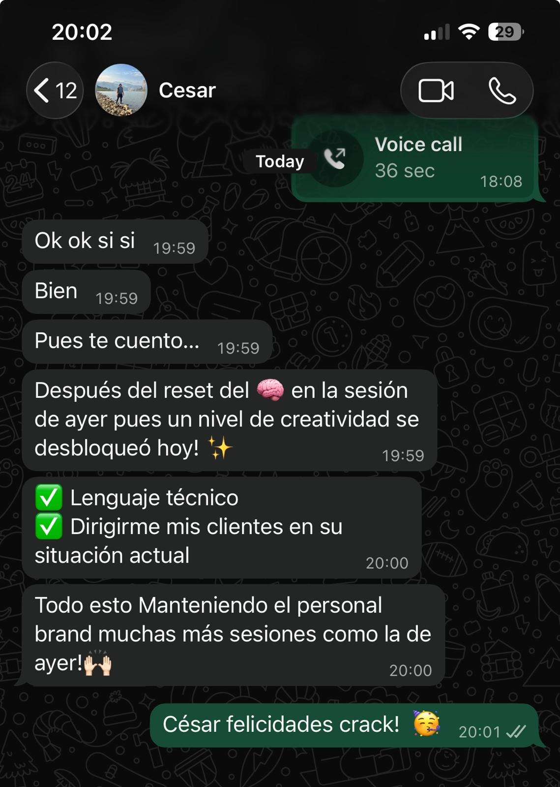 César · «Un nivel de creatividad se desbloqueó hoy»